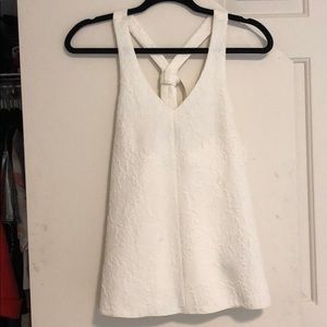 White Tibi Top